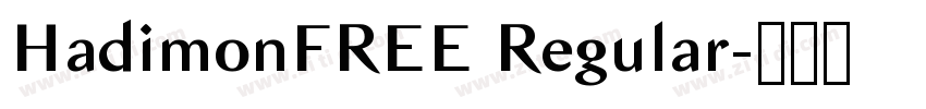 HadimonFREE Regular字体转换